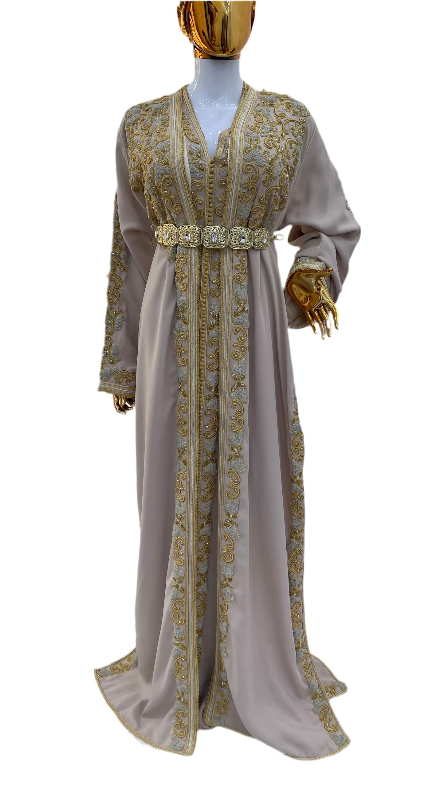 Takchita en Crêpe de Soie - 100% main