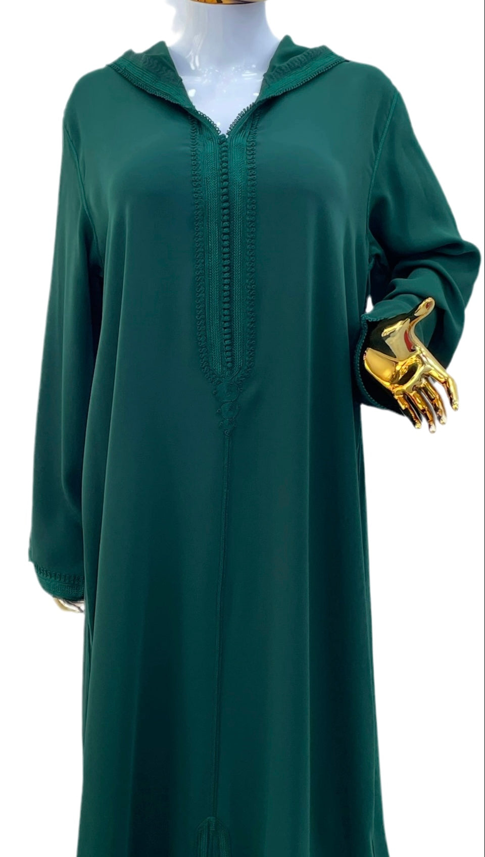 Jellaba Ton Sur Ton - Vert