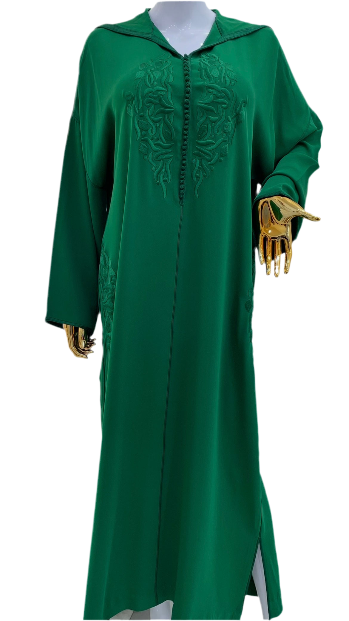 Jellaba Ton Sur Ton - Vert