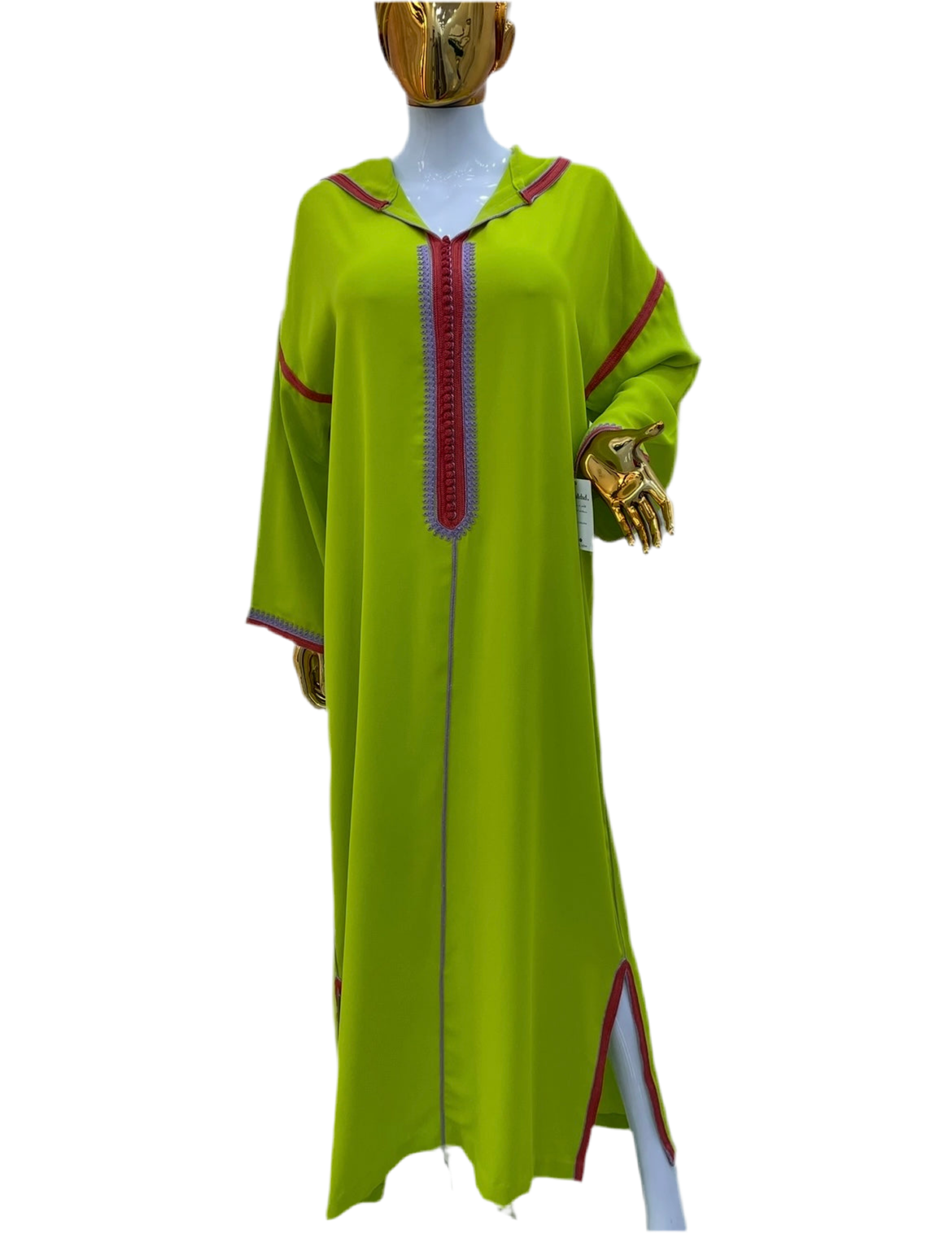 Jellaba Tricolore - Pistache