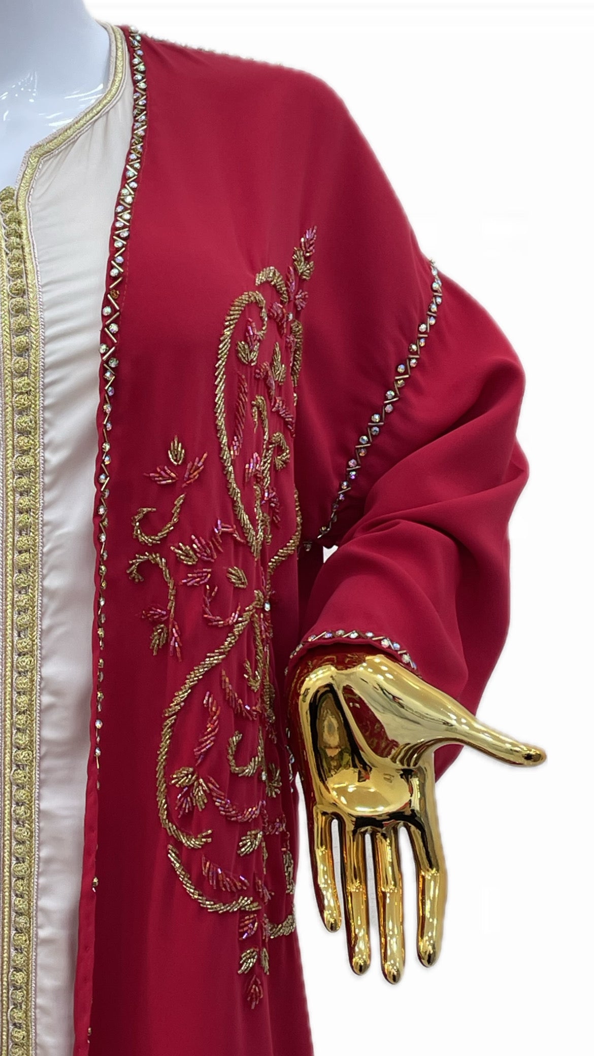 Red Beaded Kimono (kimono perlé)