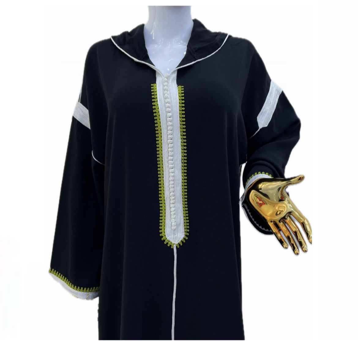 Jellaba Tricolore - Noire