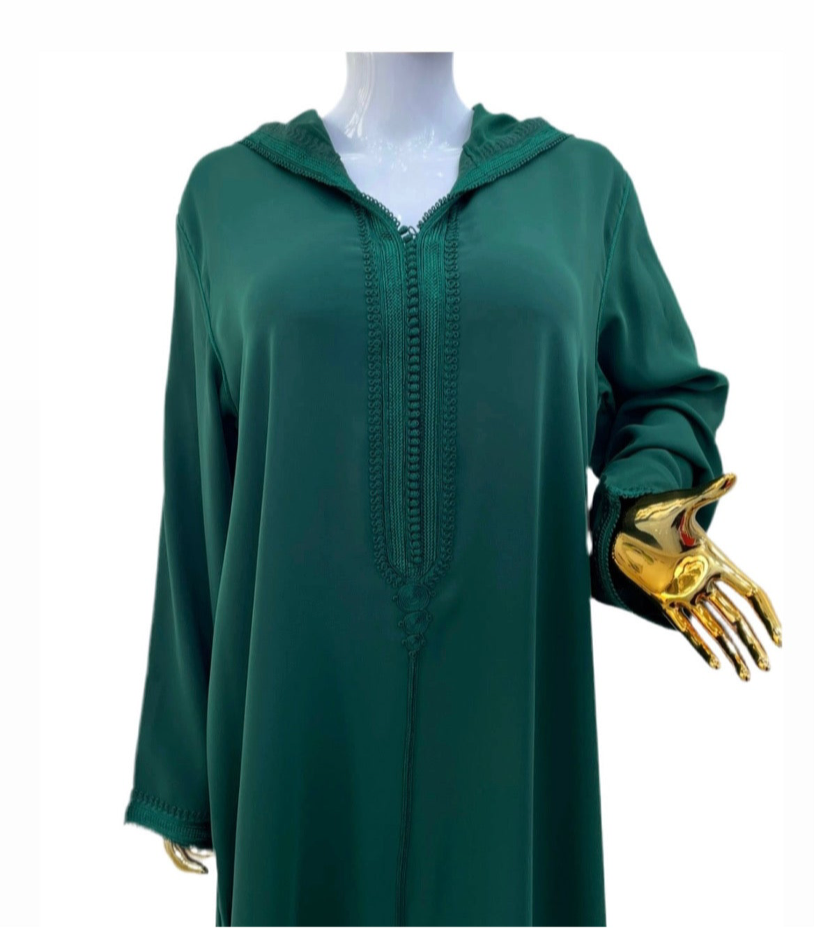 Jellaba Ton Sur Ton - Vert