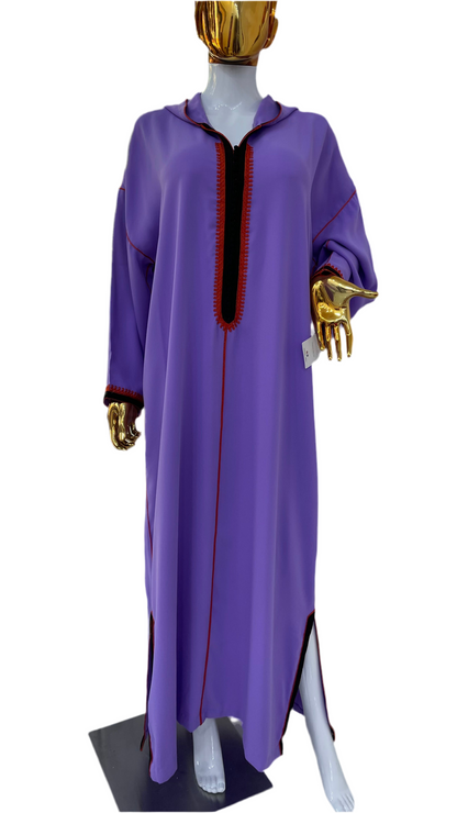 Jellaba Tricolore - Mauve