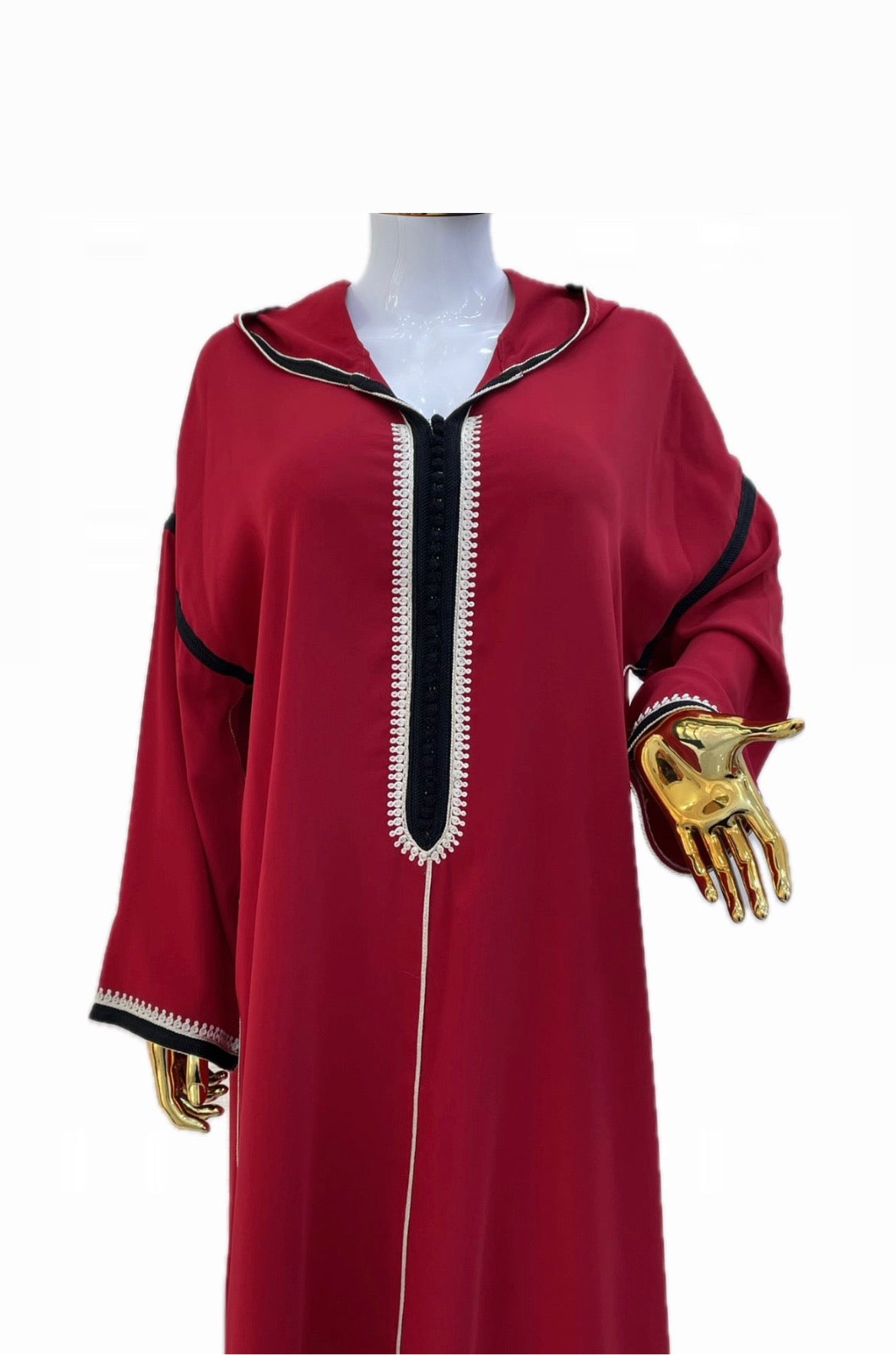 Jellaba Tricolore Rouge