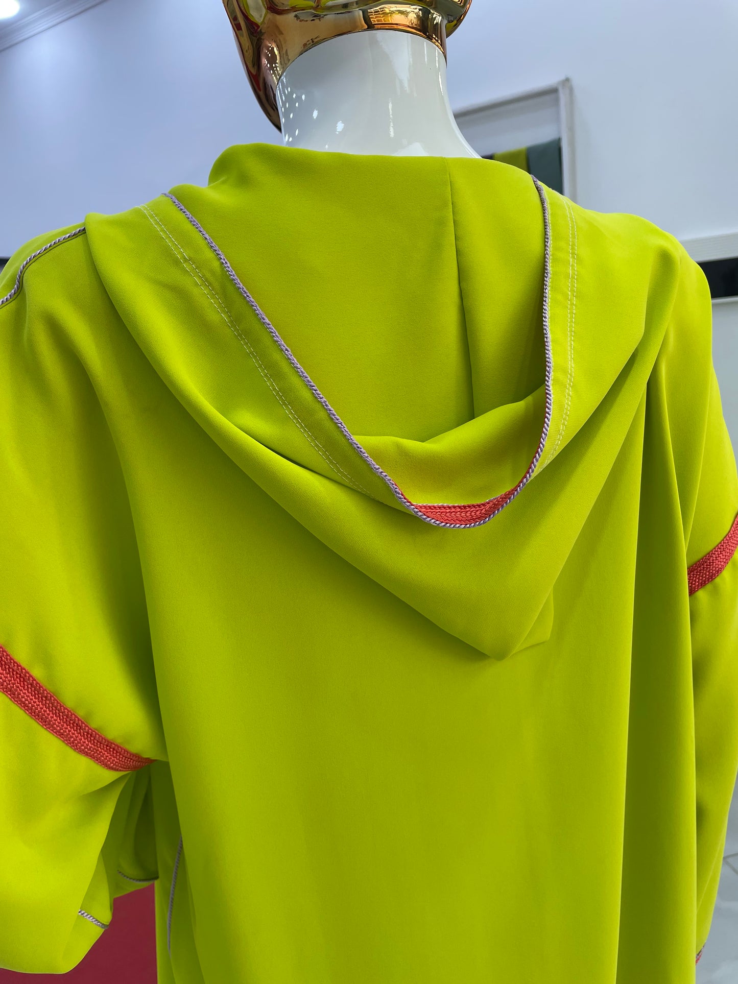 Jellaba Tricolore - Pistache