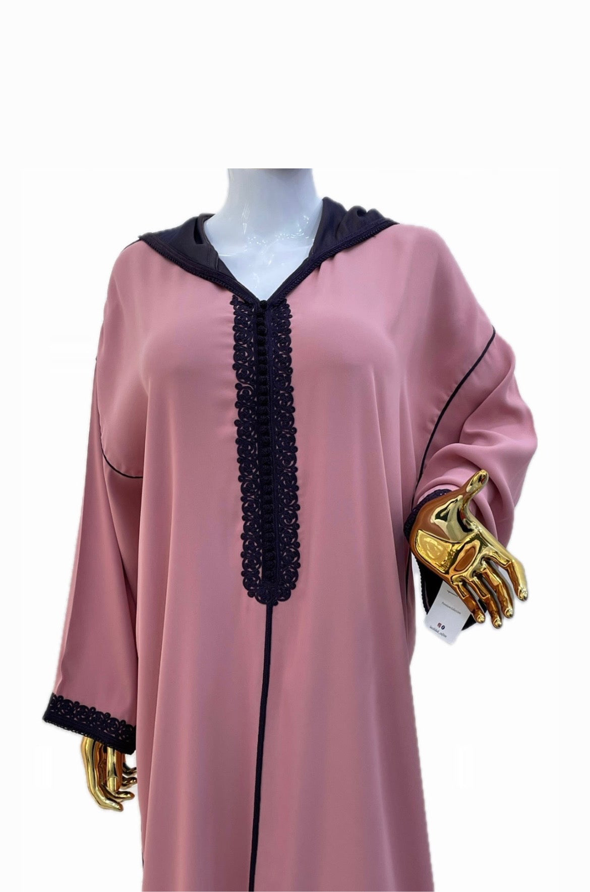 Jellaba Bicolore Rose