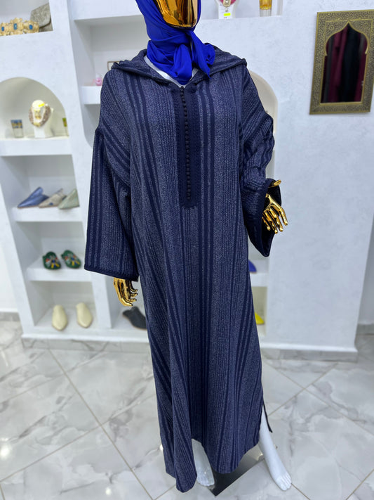 Jellaba Hivernale | Bleu