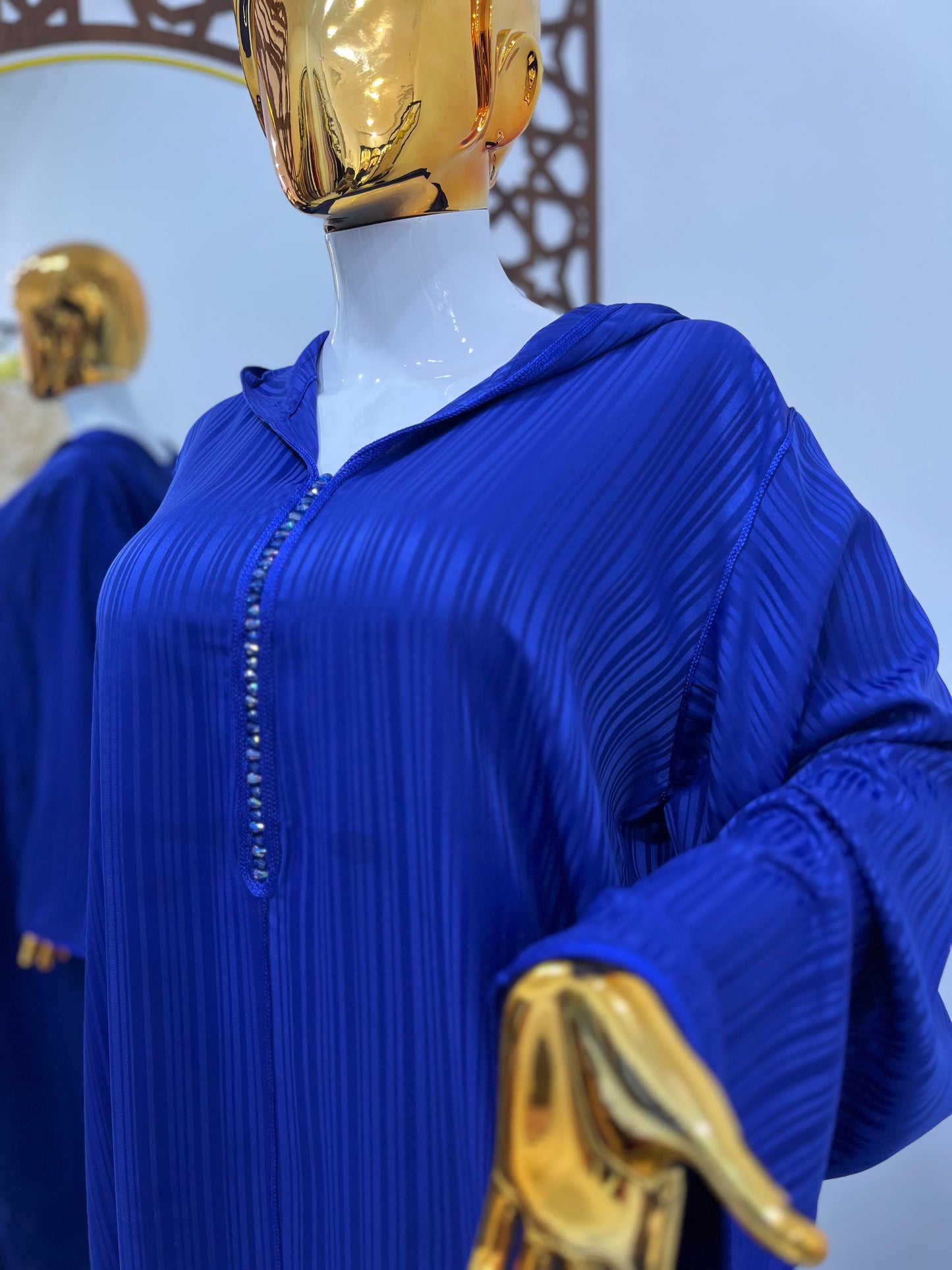 Jellaba en Jawhara Fine | Bleu Roi