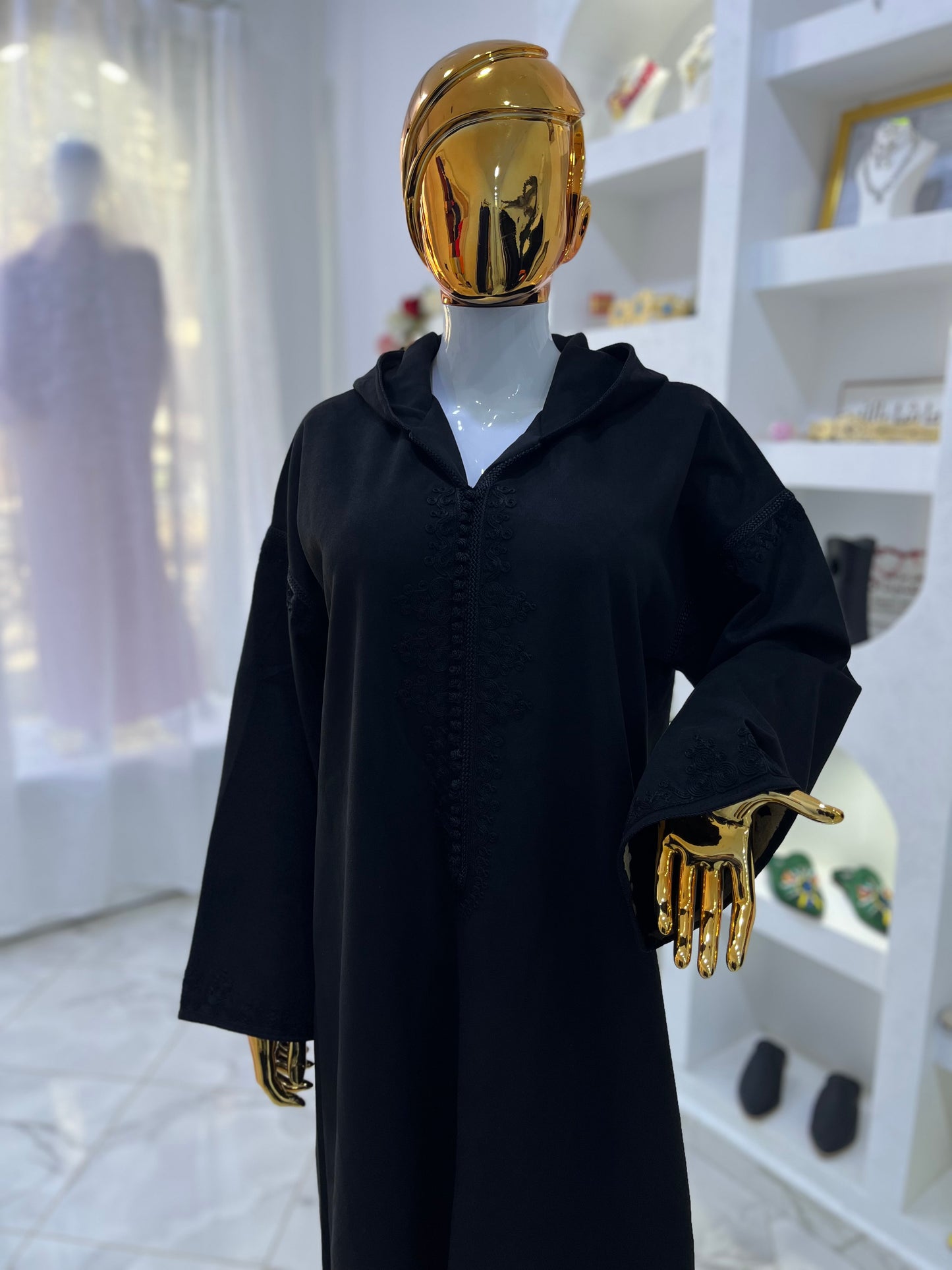 Jellaba hivernale | Noir