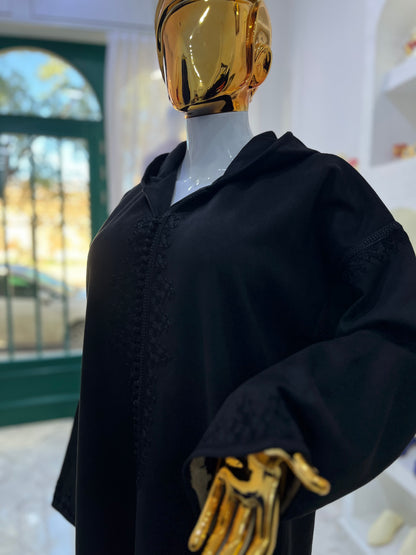 Jellaba hivernale | Noir