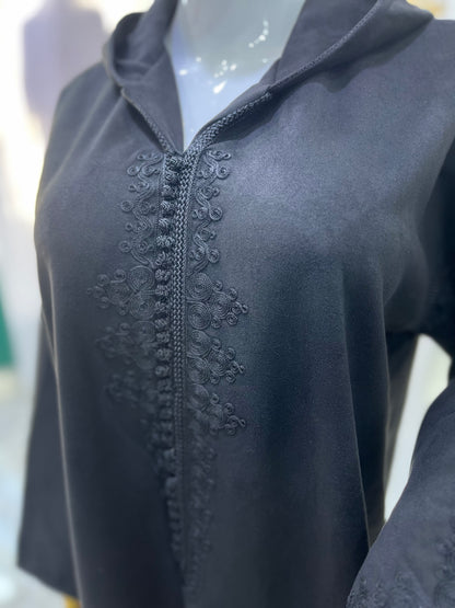 Jellaba hivernale | Noir