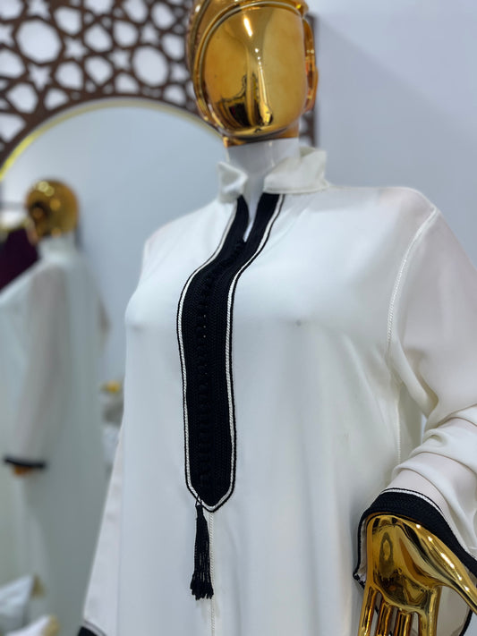 Robe d’hôtesse bicolore | Noir & blanc