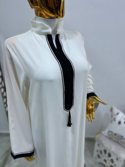 Robe d’hôtesse bicolore | Noir & blanc