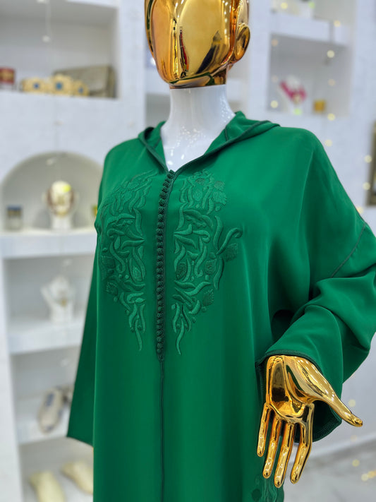 Jellaba Brodée | Vert