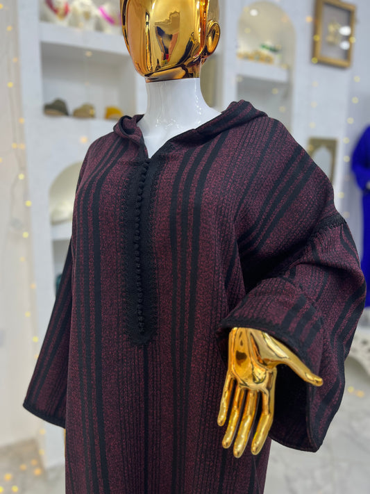 Jellaba hivernale | Rouge