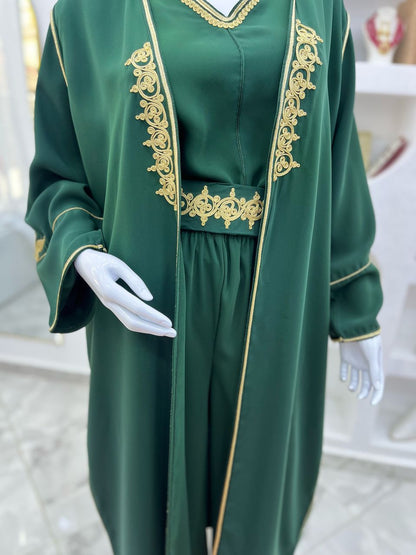 Ensemble 3 Pièces & Ceinture - Vert