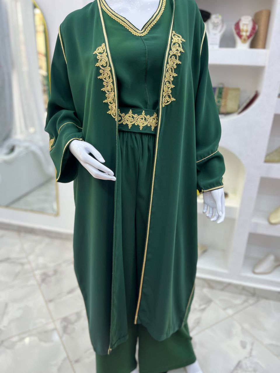 Ensemble 3 Pièces & Ceinture - Vert
